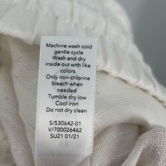 Athleta Cabo Linen Jogger Travel Pants In Calla Lilly Size 10 NWT - Picture 11 of 11